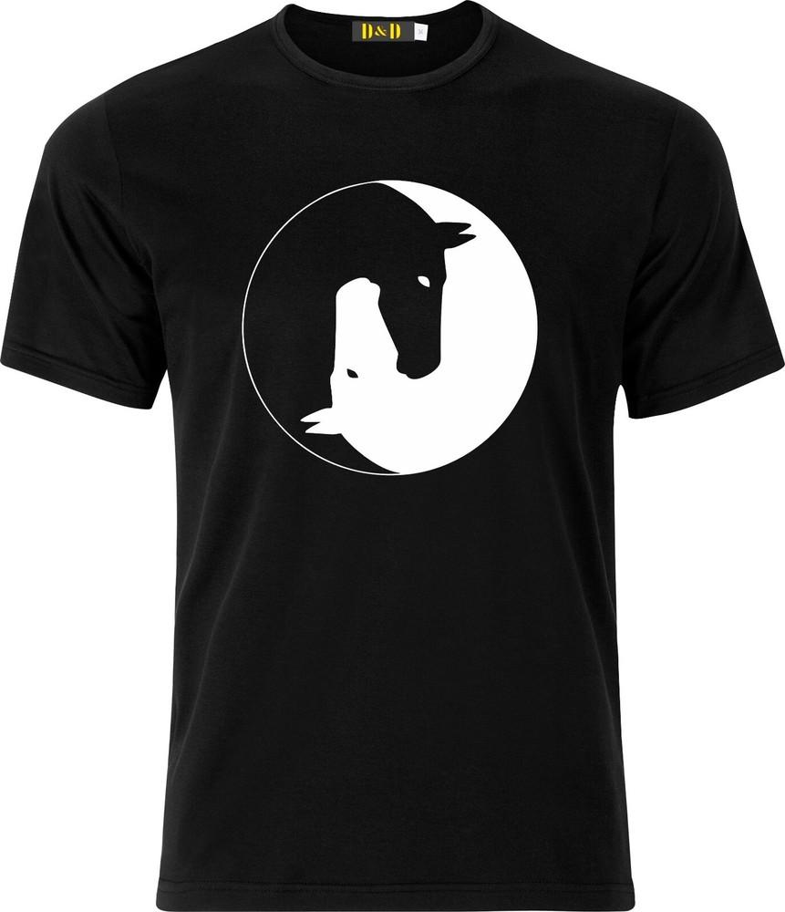 

Horse Design yin yang xmas present funny humour cotton t shirt XL