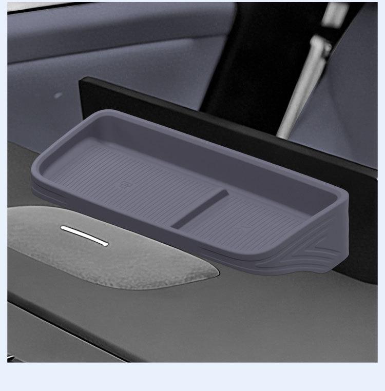 Compatible Rear & Central Control Storage Box Silicone Accessories for 26 Xiaopeng P7 Models