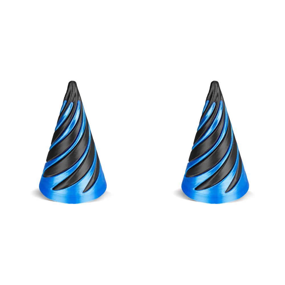 3-1pc 3D Printed Spiral Cone Toy Impossible Pyramid Passthrough Sculpture Pass Through Pyramid Fidget Anti Stress Toy for Kids A