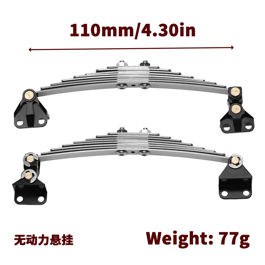 1 Pair Front Suspension Steel Leaf Spring Lifting Lug Set for 1/14 Tamiya RC Tractor Trailer Truck Model Car Upgrade Parts