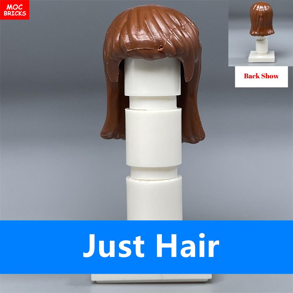 MOC Bricks Female Hairs Mori Girls Women Model Straight Hair 4cm Figure Wear Assembled Educational Building Blocks Toys