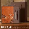 A5 Chinese Style Leather Business Notebook Gift Set