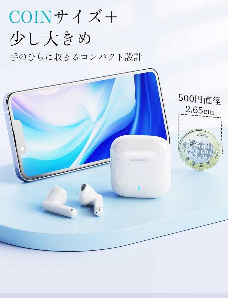 Wireless Bluetooth Earbuds New with Bluetooth Fast Up To 40 Hours of ENC Noise Automatic Touch Lightweight and Compatible with iPhone and Web and