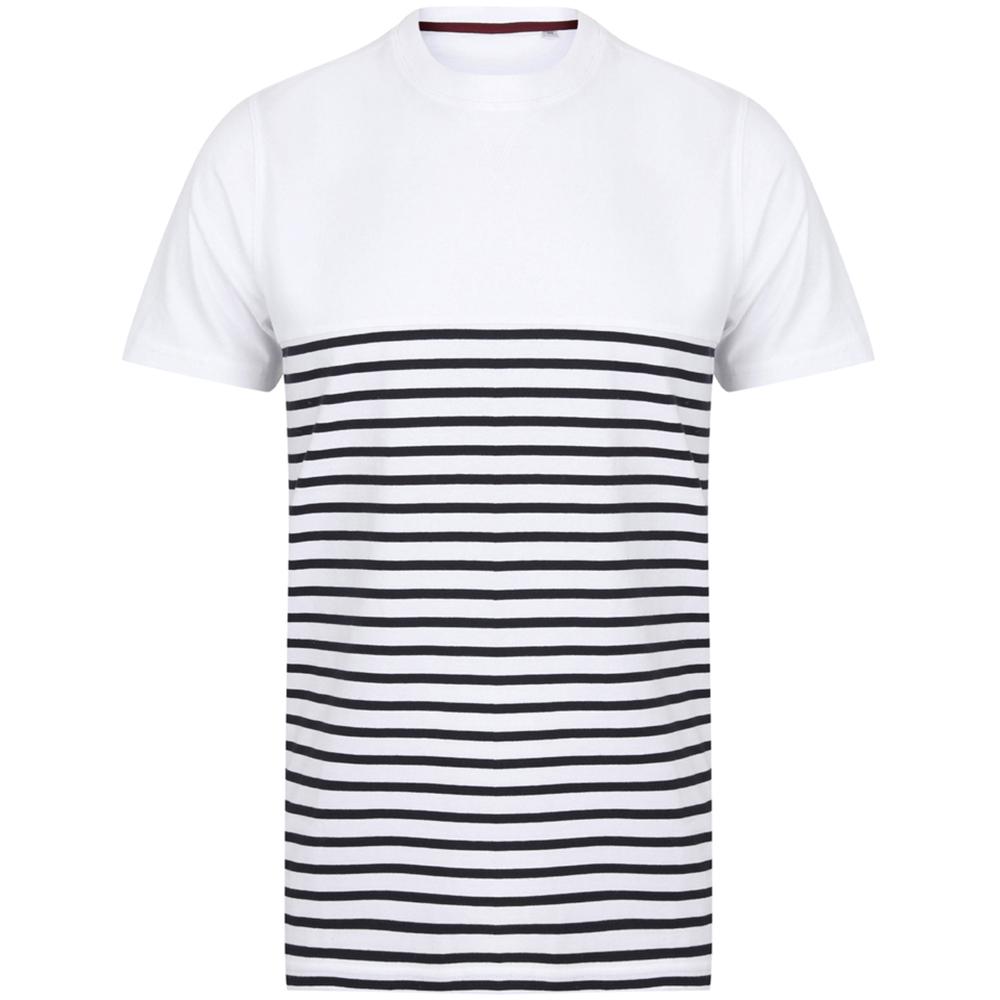 Front Row Adults Unisex Breton Striped T-Shirt