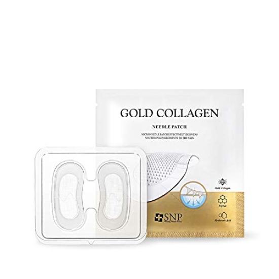 

Золотые коллагеновые игольчатые патчи с гиалуроновой кислотой для глаз [официальный Snp] (1 коробка/4 применения)