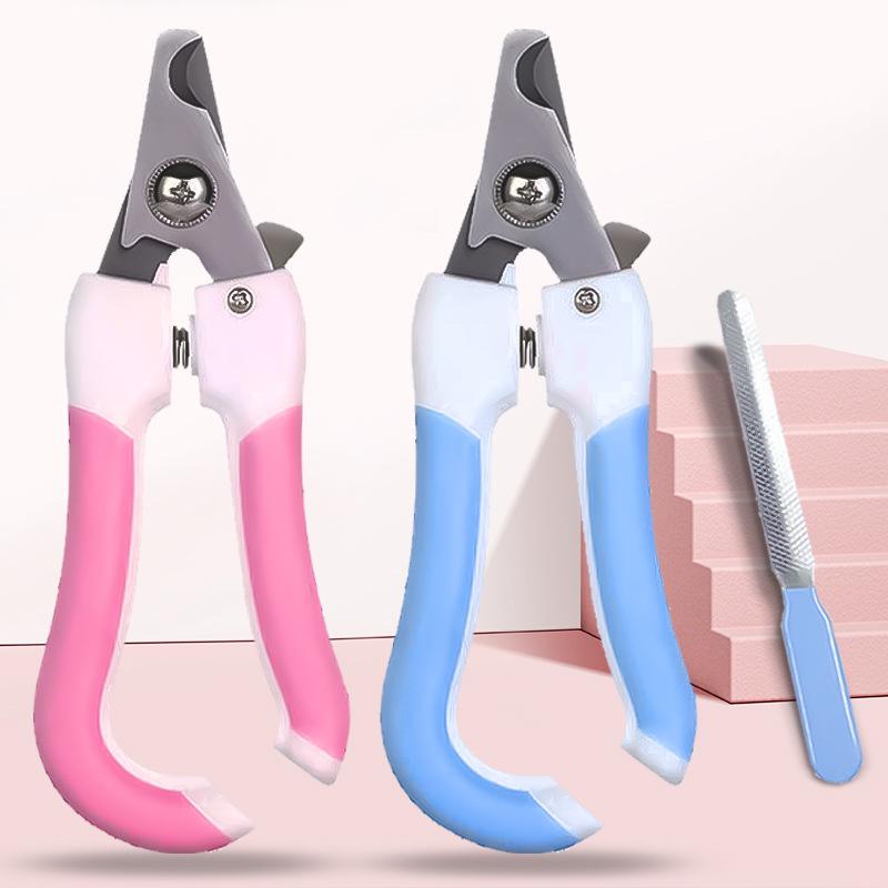 Stainless Steel Pet Nail Clippers Set with File – Cat & Dog Grooming Tool