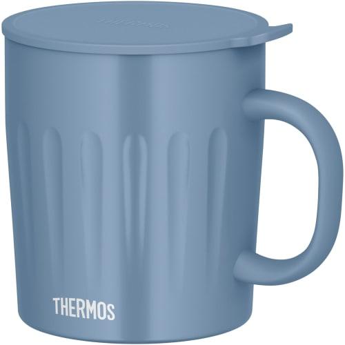 Thermos JTA-550 SAX Vacuum Insulated Mug, 550ml, Sax Blue, Embossed, Large Capacity, Dishwasher Safe, Perfect for Soup