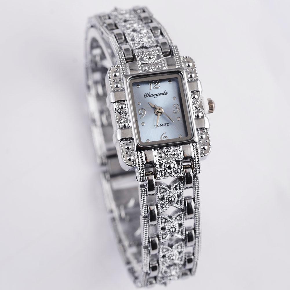 Sales Women Silver Bracelet Watch Women Watches Rhinestone Steel Ladies Wristwatch Female Clock Gift Reloj
