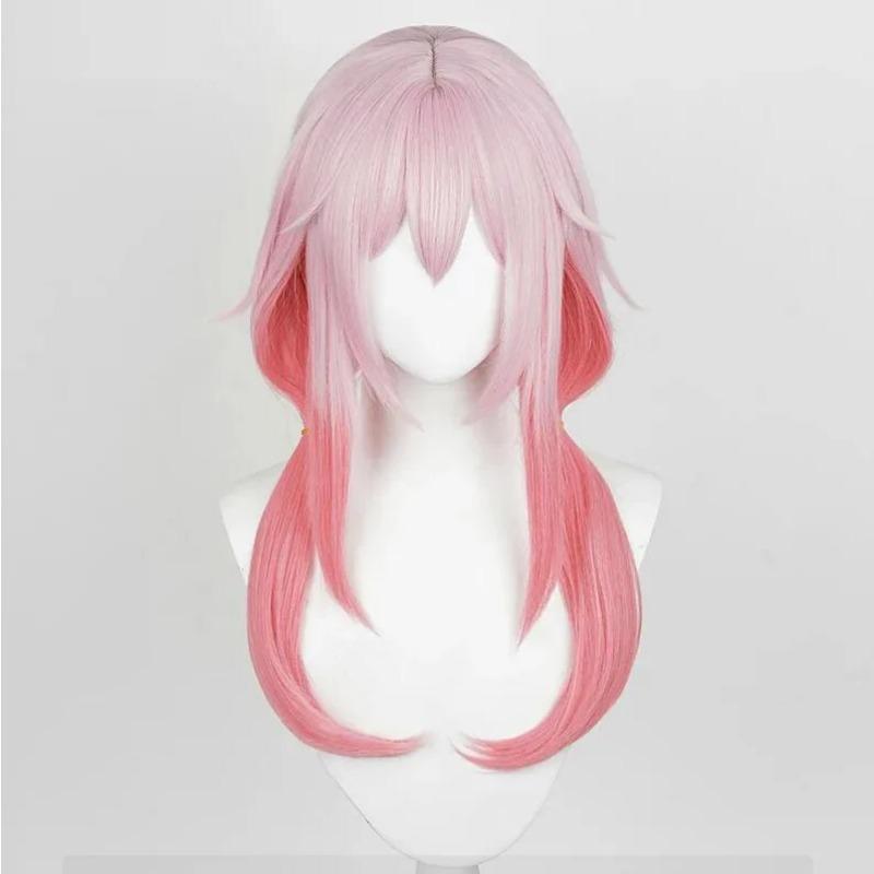 

Аниме Guilty Crown Yuzuriha Inori, парик для косплея, длинные розовые градиентные термостойкие синтетические волосы, парики для Хэллоуина Wig Only (70cm) бежевый