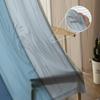 Retro Blue Brown Gradient Fashion Tulle Curtains for Bedroom Hall Decor Chiffon Curtain for Balcony Kitchen Home Drapes