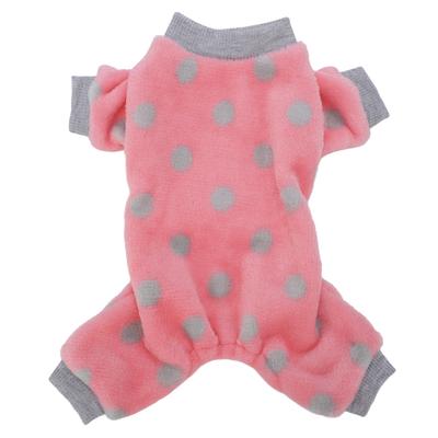 Haustier-Pyjama 4-beinig Stilvoll Niedlich Atmungsaktiv Leicht Dehnbar Plüsch Hunde-Pyjama Kleidung für