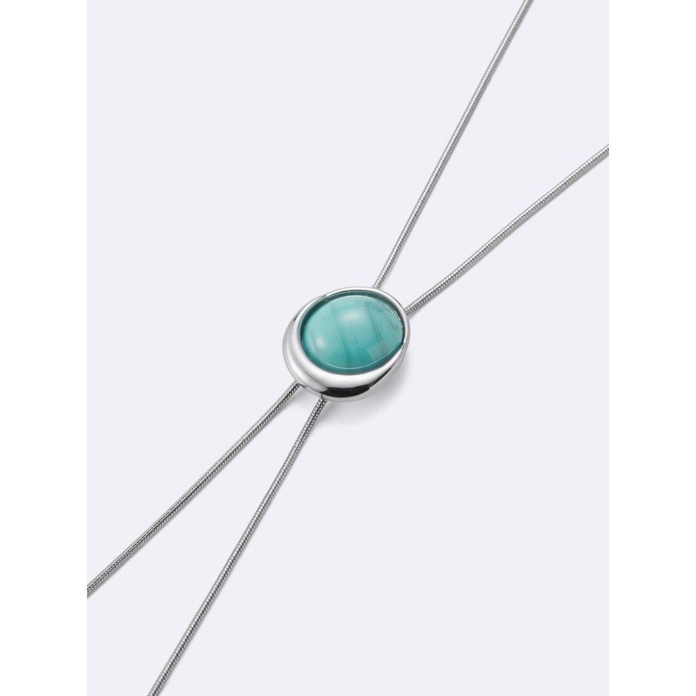 GU by Uniqlo Stone Motif Slide Chain Necklace