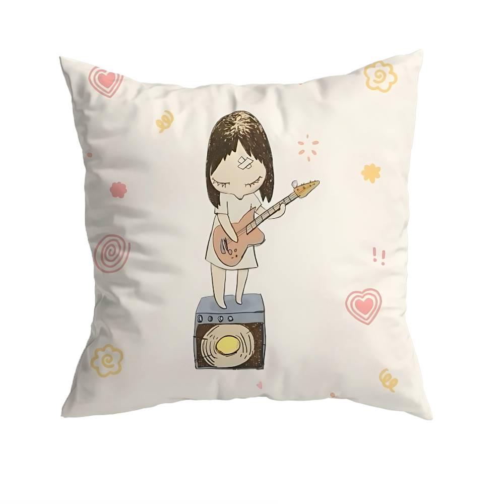 Creative Yoshitomo Nara  Pillow Case Sofa Living Room Bedroom Headboard Backrest Cushion Square Cushion Nap Time