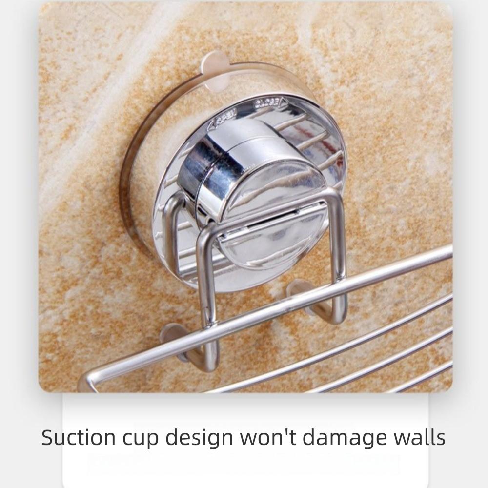 No-Drilling Shower Soap Holder Wall Mounted Bathroom Sponge Holder Soap Tray  for Kitchen Sink