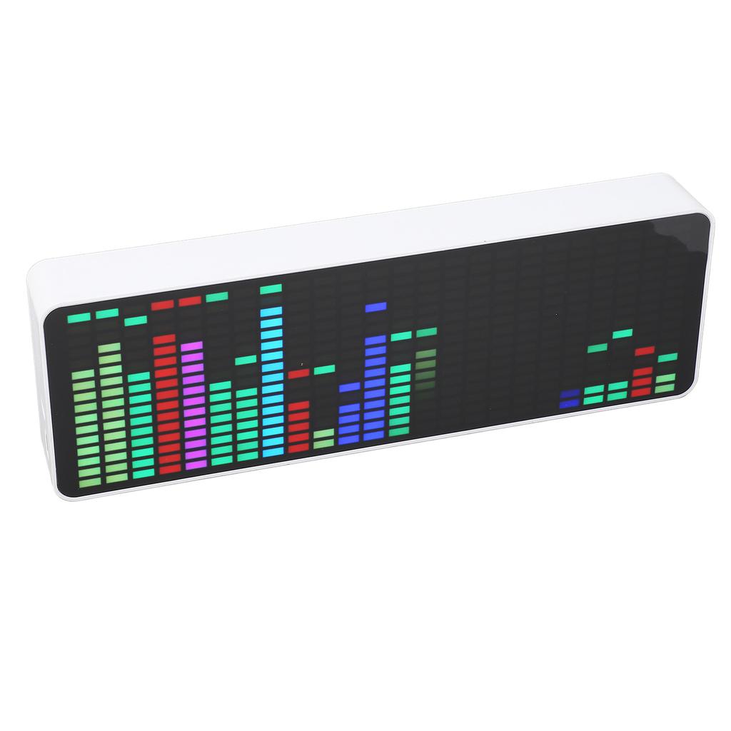 LED Musik Spektrum Display RGB Bunte 1624 Segment Rhythmus Licht Ebene Stimme Sensor Uhr 384 LEDs