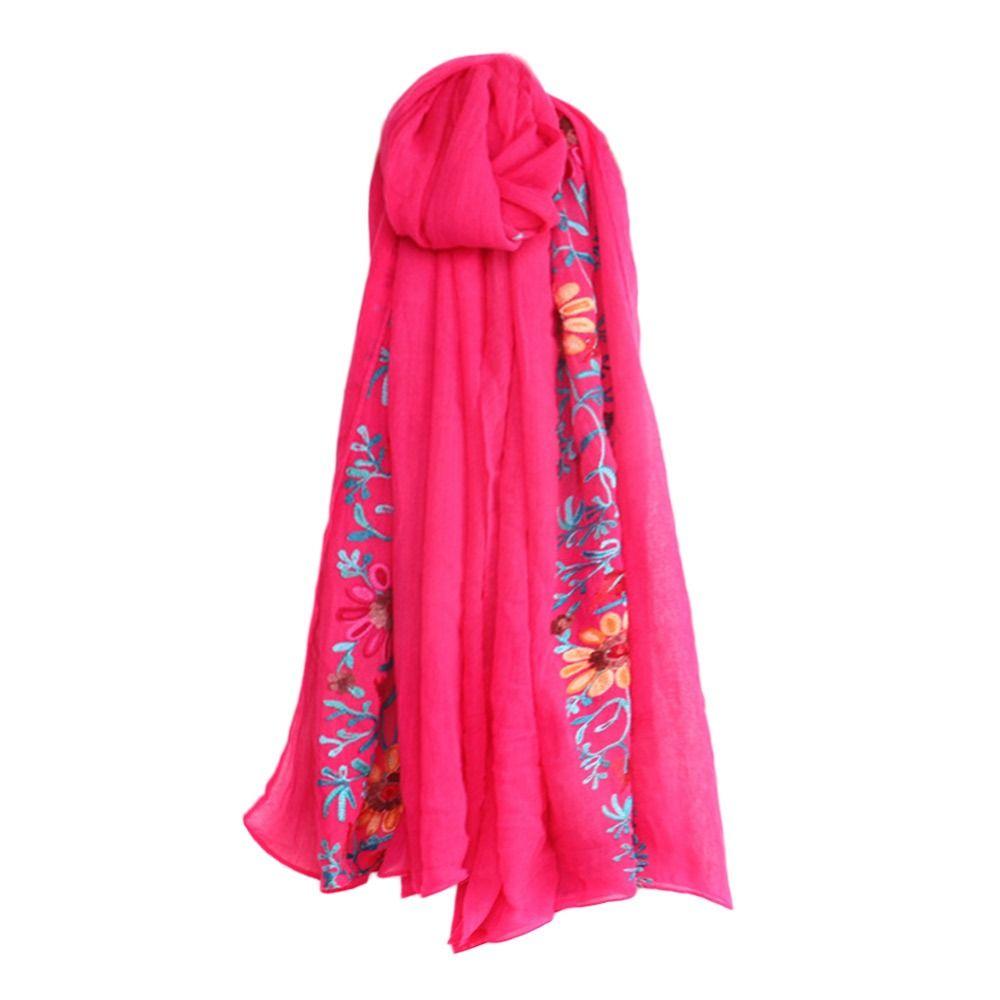 Weicher Strand-Schal Blumen-Bandana Damen Seidenschal