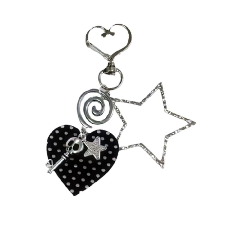 Trendy Dot Star Music Note Keychain For Bag Accessories