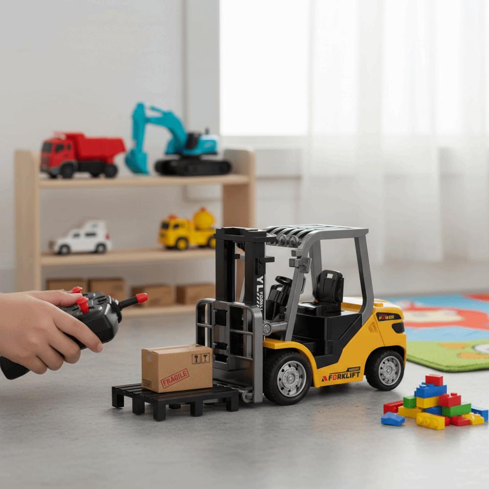 2.4g Remote Zinc Zinc Alloy Forklift Variable Speed Mini Forklift Remote Control Forklift Boys Toy