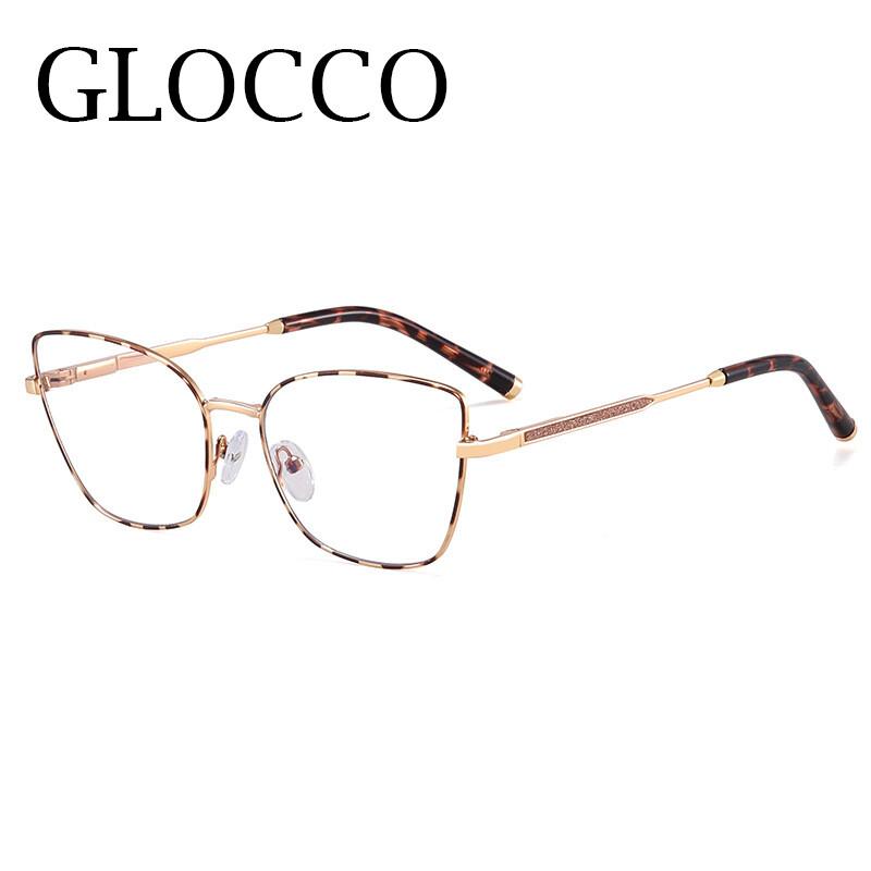 Fashion Cat Eye Reading Glasses Women Thin Metal Frame Rose Gold Prescription Eyewear Custom Made Optical
