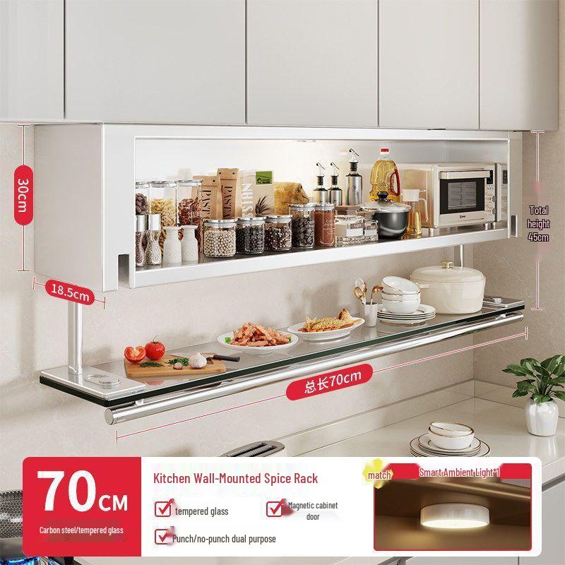 Wall-Mounted Spice Rack Organizer