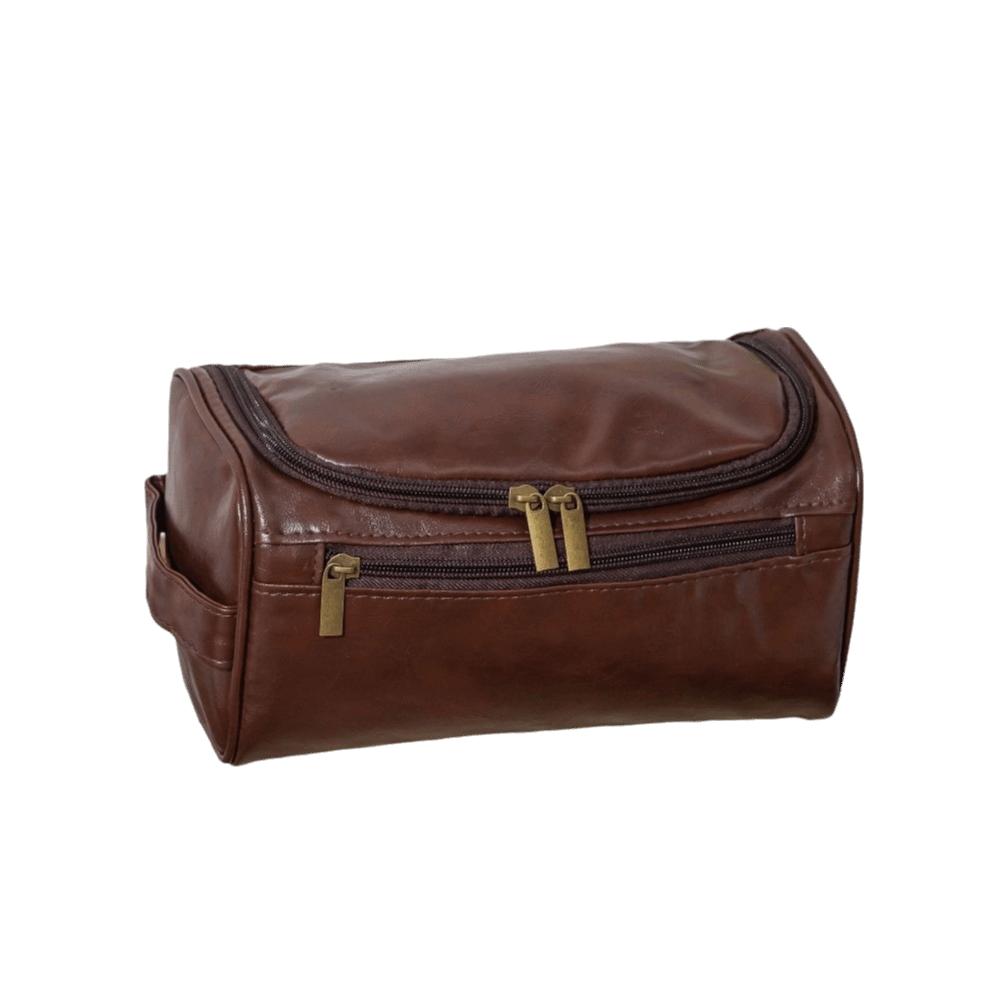 PU Leather Cosmetic Makeup Bag Waterproof Hanging Toiletry Bag Storage Handbag Outdoor