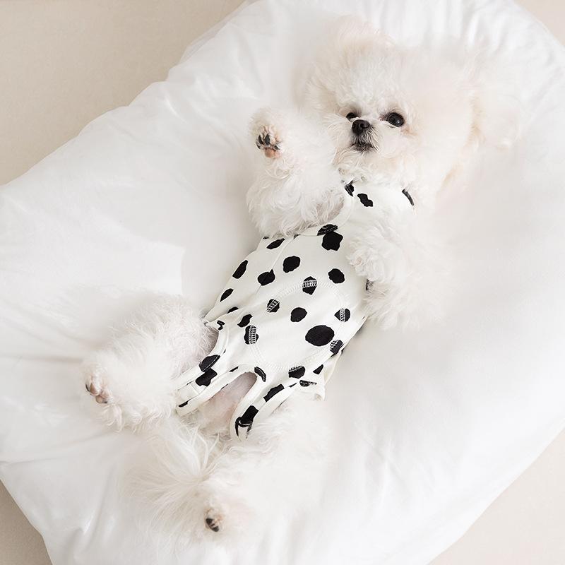 Dog Clothes Cute Shape Banana Smiley Face Comfortable Sleeveless Belly Bag Spring and Summer Thin Belly Protection Air Conditioner Clothes