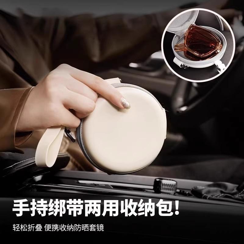 Foldable Sunglasses HD Polarized Glasses Myopia Clip-On Glasses for Women Ultra-Light Brown Men's Driving Sun Protection Sunglasses