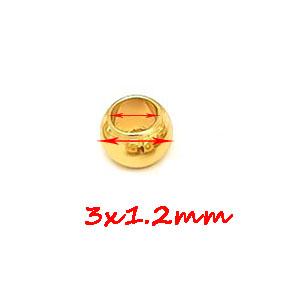 100 ks 2 mm-12 mm Korálky z nerezové oceli 316L Evropské Kovové Kuličky Distanční Korálky s Velkým Otvorem pro Výrobu Šperků DIY Náramek Náhrdelník