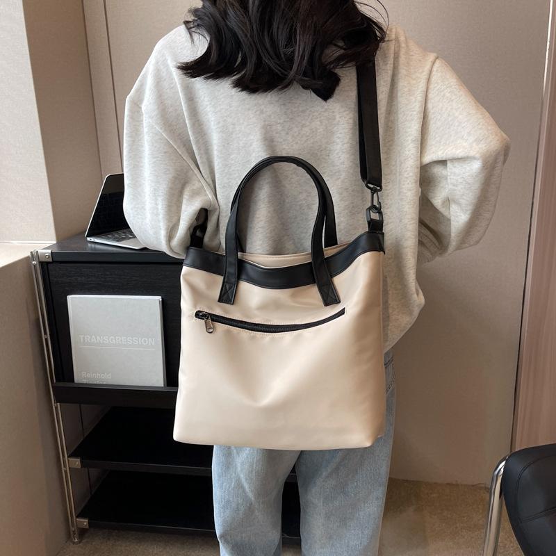 Large Capacity Bag 2025 New Trend Fashion Solid Color Handbag Casual Simple Shoulder Oblique Span Bag