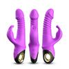 Telescopic and Swinging Rabbit Head Female Masturbator Magnetic Suction Charging Vibrator Fun Adult Products