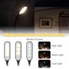 7 LED Livro Luz USB Recarregável Luz de Leitura 3 Níveis Quente Frio Branco Luz do Dia Portátil Flexível Fácil Clipe Noite Lâmpada de Leitura