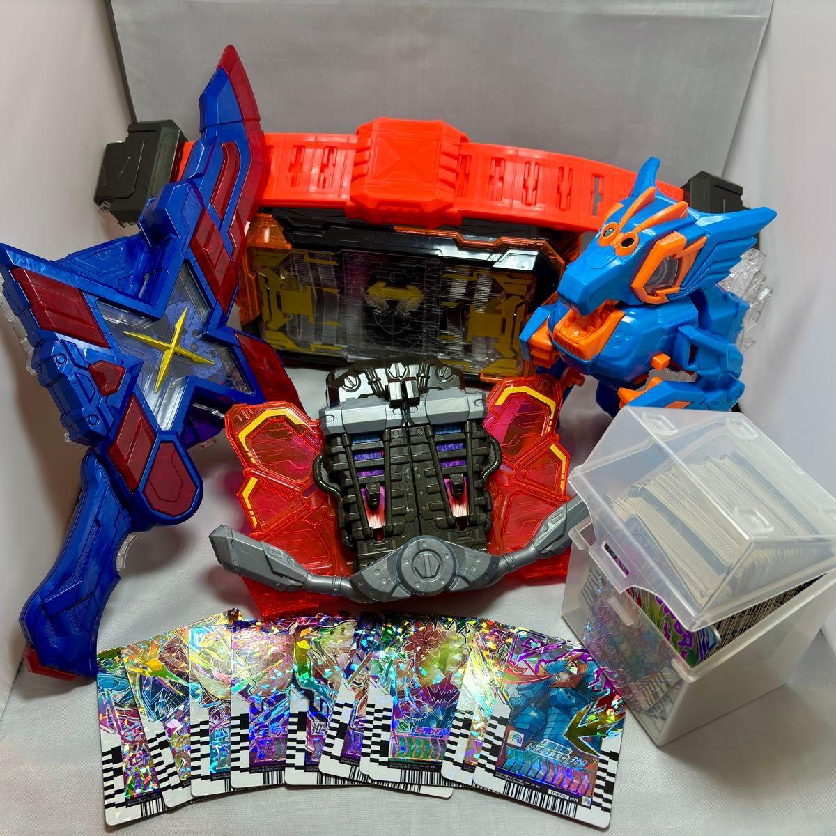 Used Kamen Rider Gatchard DX Gatcher Driver Many Rare Cards Bulk Sale