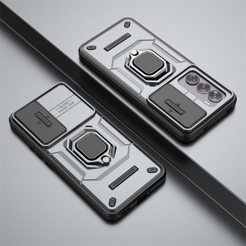 For OPPO Reno12 Pro Global Case Slide Camera Len Phone Cases OPPO Reno12 Pro Cover Shockproof Armor PC TPU Cover OPPO Reno12 Pro
