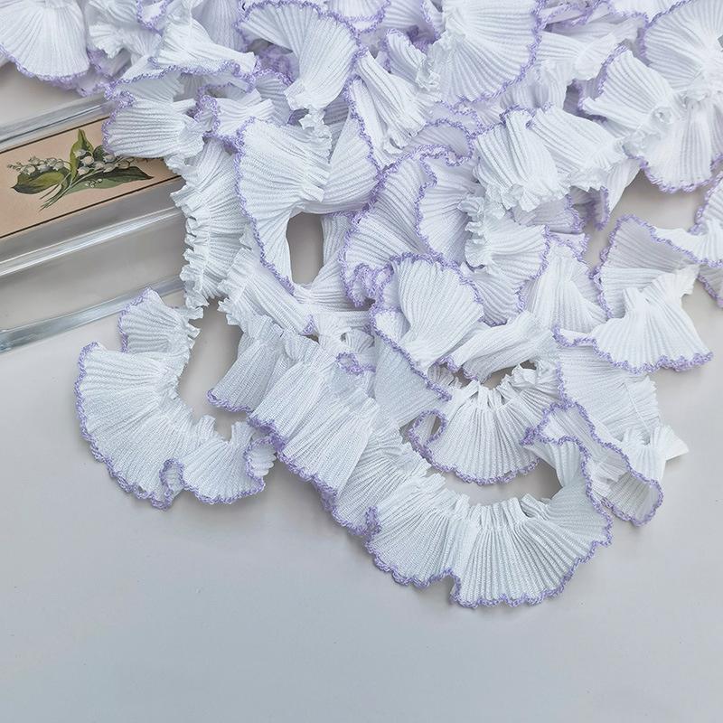 

1 шт. Легкий Сделай сам Дышащий Прочный Шифоновое Украшение Отделка Рюшами Естественная Драпировка Удобный 3 см x 1 м