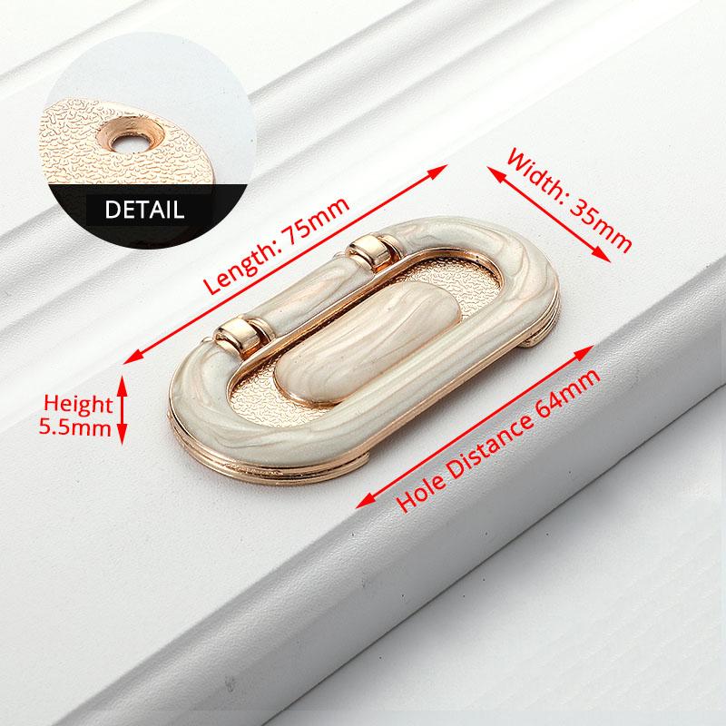 KAK Zinc Alloy Cabinet Knobs and Handles Tatami Hidden Door Handles Kitchen Handles Black Drawer Knobs Furniture Handle Hardware