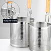 Stainless Steel Colander Noodle Dumplings Vegetable French Strainer Sink Basket Fries Tools Spaghetti Kitchen Fryer Mesh W7A8