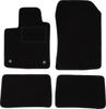 Czarne welurowe dywaniki podłogowe do: Renault Twingo II hatchback (2007-2014)