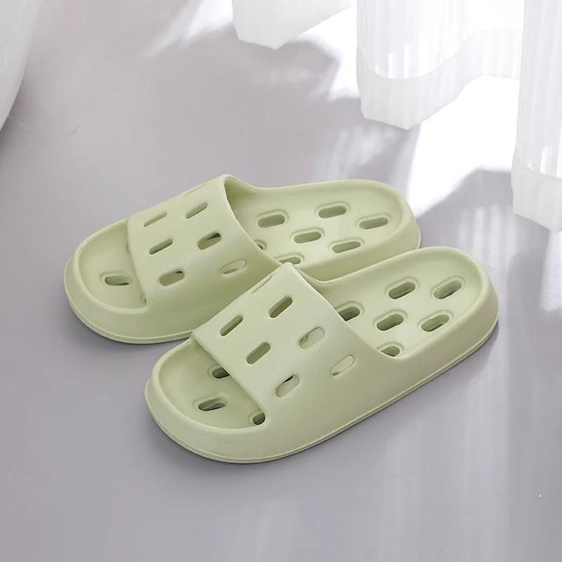 Men Bathroom Anti-slip Slippers Women Summer Beach Flat Sandals Couple Home Indoor Outdoor House Shoes