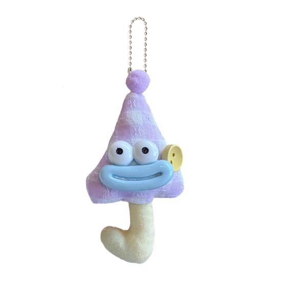 Large Mouth Cartoon Doll Keychain Bag Hanging Decoration Rich Macaron