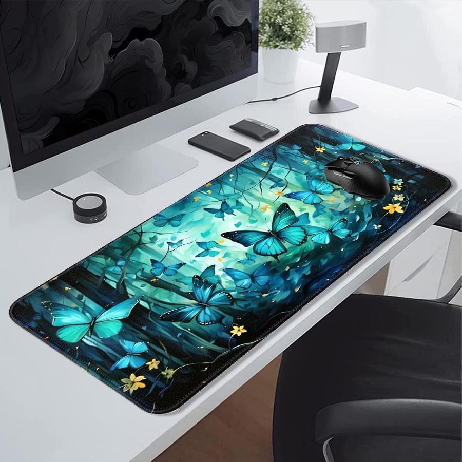 

Cartoon Butterfly Anti slip Mouse Pad Keyboard Mouse Pad Desk accessories Computer Laptop Pad Game Console Pad office Pad 220x180x2mm