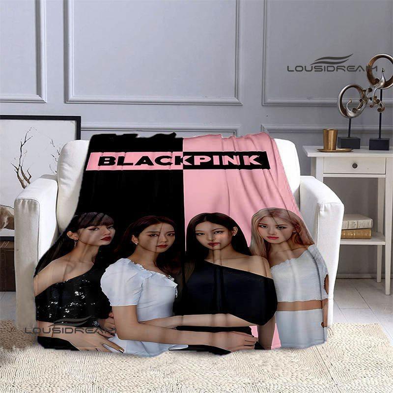 Blackpink Blanket Idol Group Pink 3d Digital Print Flannel Blanket Supplies