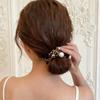 2024 Korean High-End Pearl Leopard Print Hair Tie for Women