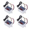4 stk Temperaturkontroller Digitalt Display Temperaturregulator ?50 celsius  til 110 celsius  110?220V 1500W