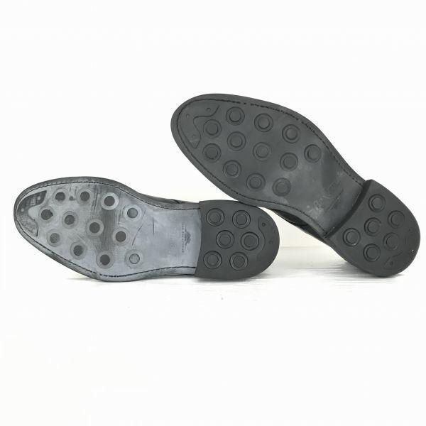 Bexley Leather U-Tip Goodyear 42 26.0-26.5 Black Dress Shoes Business(USED)