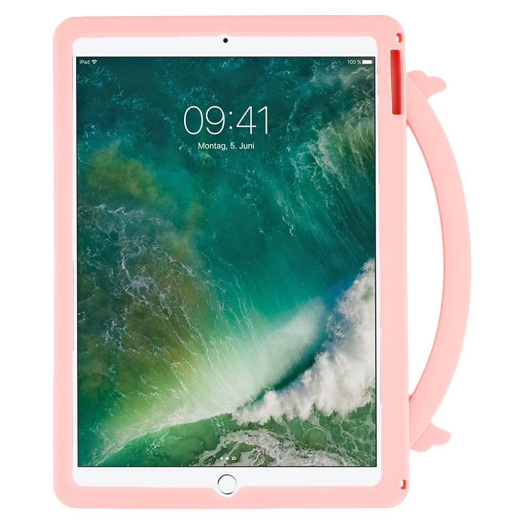 Tablet Case For iPad 10.2 (2021)/(2020)/(2019)/Air 10.5 inch (2019) Handle Rotating Kickstand Unicorn Silicone Cover