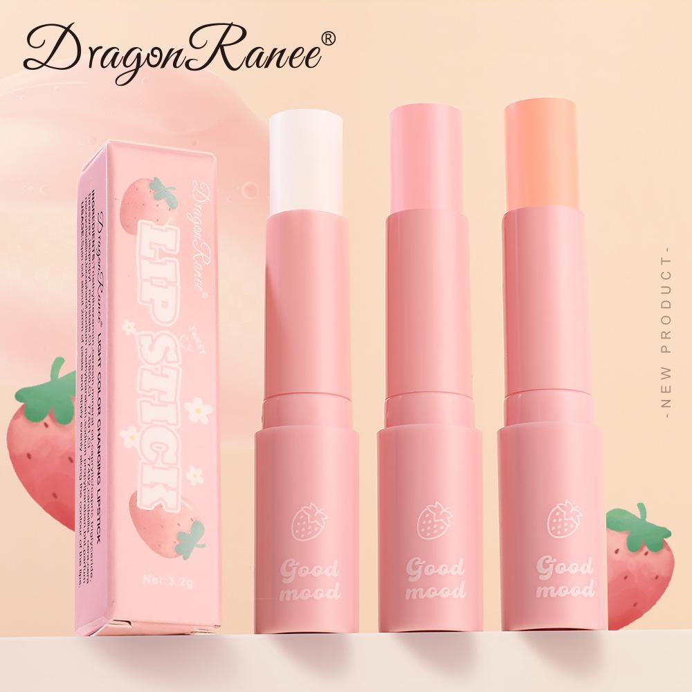 Dragon Ranee Strawberry Tinted Lip Balm - Moisturizing, Color-Changing, Hydrating