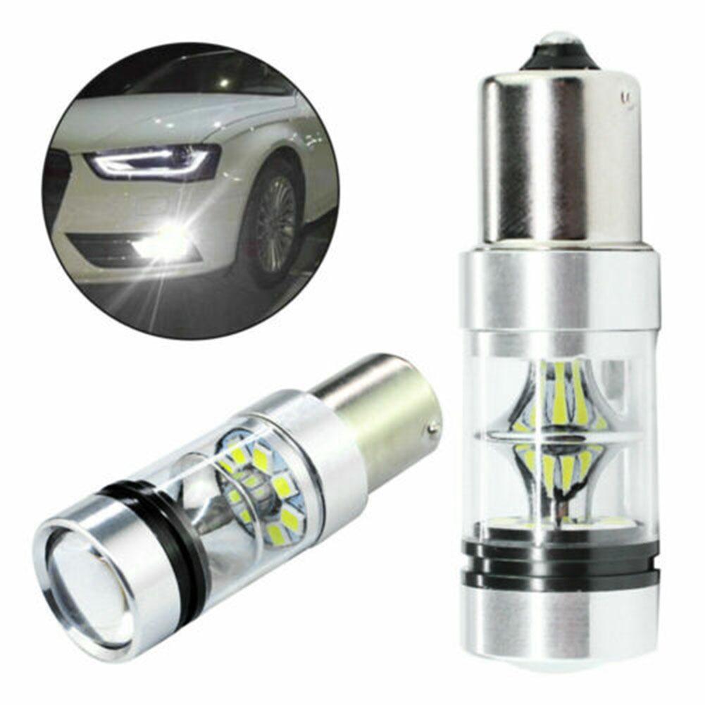 High Power 1156 LED Reversing Light Bulb 100W Degree Beam Angle Pack of 2