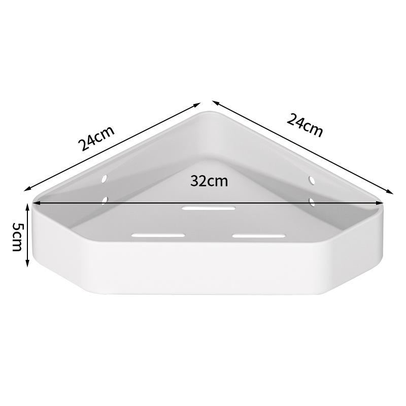Bathroom Shelf Kitchen Storage Organizer Aluminum Alloy Shampoo Rack Shower Shelf Bathroom Accessories No Drill Shelf