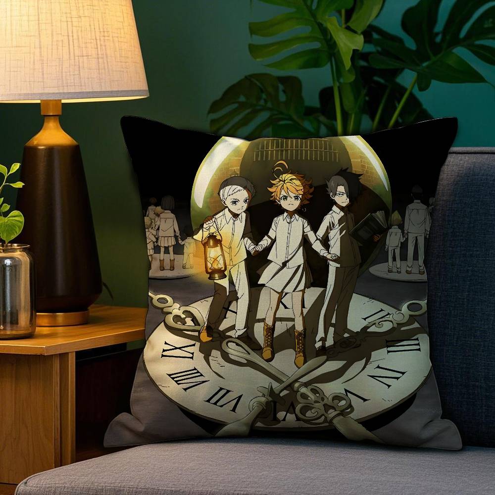 The Promised N-Neverland Pillow Case Sofa Living Room Bedroom Double-sided Printing Square Cushion Nap Time Cushion Cover