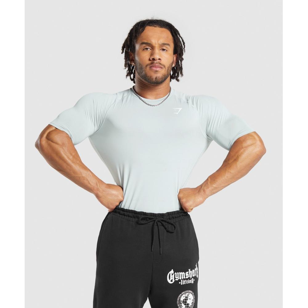 

Футболка GYMSHARK Element Baselayer, цвет: холодный синий A1A3G UCVD S
